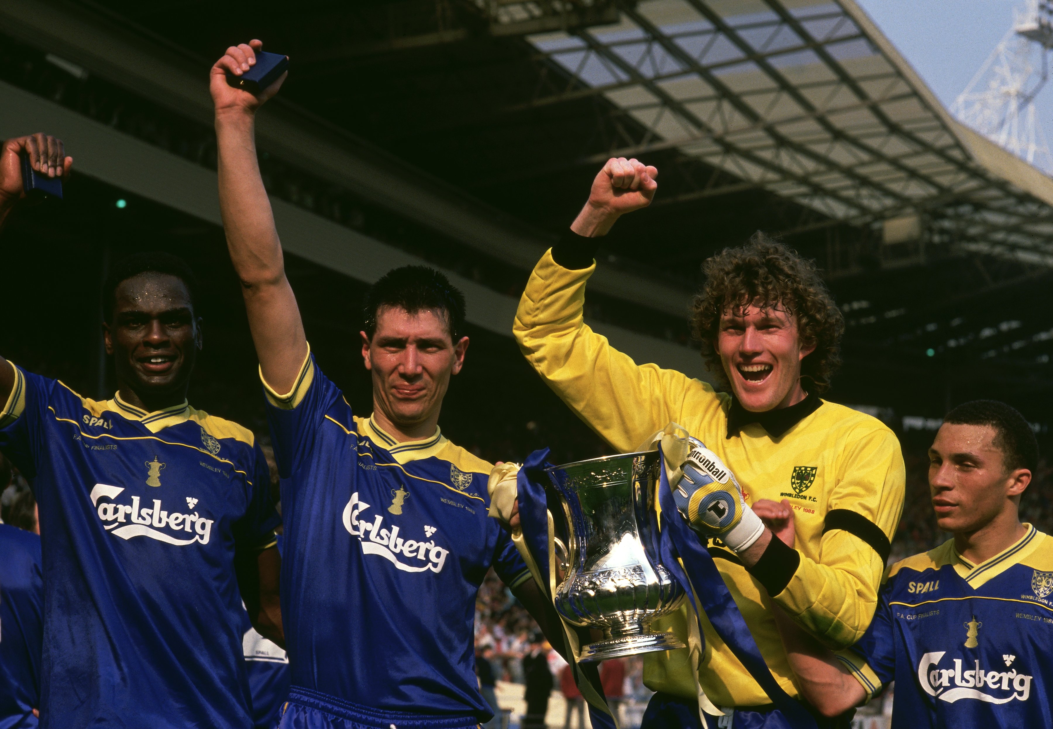 Eric Young, Lawrie Sanchez, Dave Beasant and Terry Phelan
