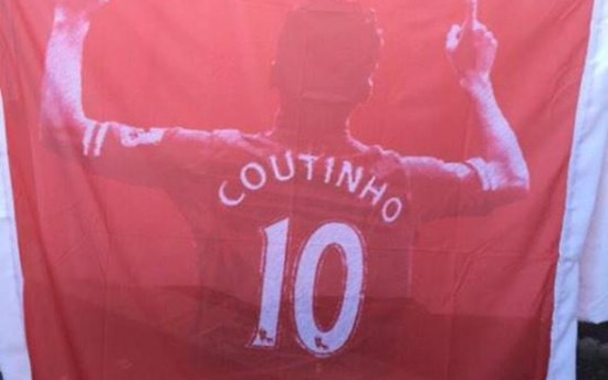 Coutinho banner Liverpool