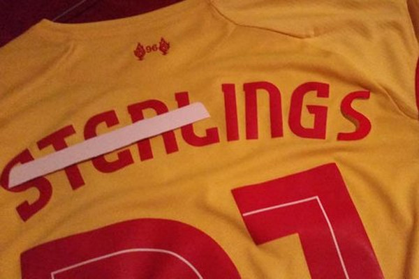 Crafty Liverpool fan adapts Raheem Sterling shirt…