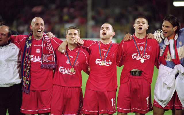 Liverpool XI consisting of Steven Gerrard’s most regular teammates