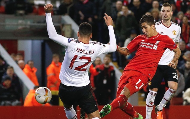 Roberto Firmino Liverpool v Man United