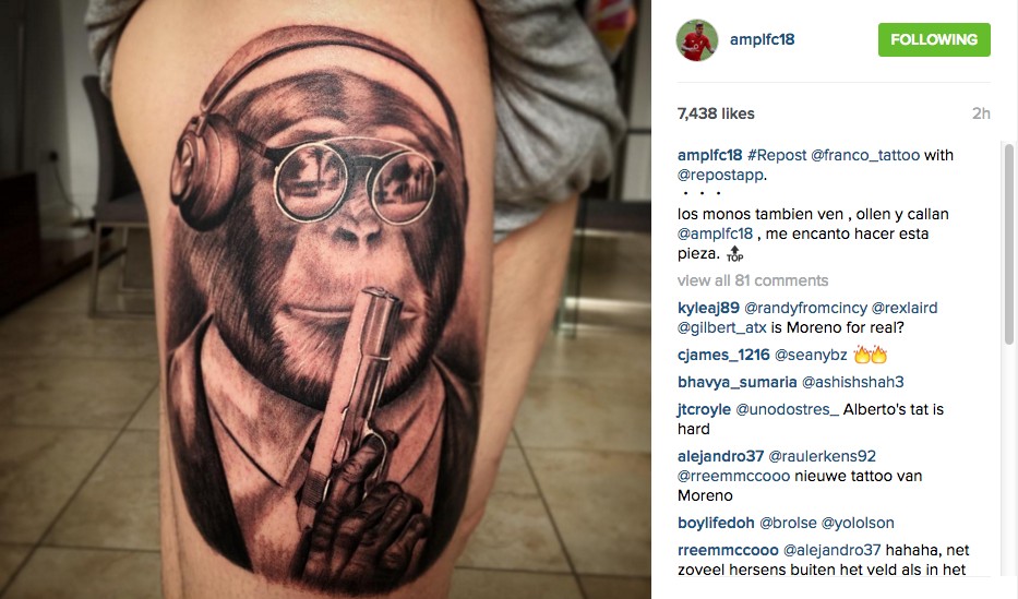 Realistic Monkey Tattoo by NOIRE INK Tattoo Parlour @killerink  @hustlebutterdeluxe @worldfamousink @FKIrons | Monkey tattoos, Ink tattoo,  Realistic eye tattoo