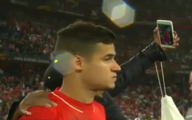 Worst selfie ever – Coutinho somehow keeps his cool as phone stuck in his face