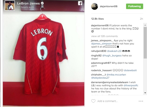 Dejan Lovren Lebron James