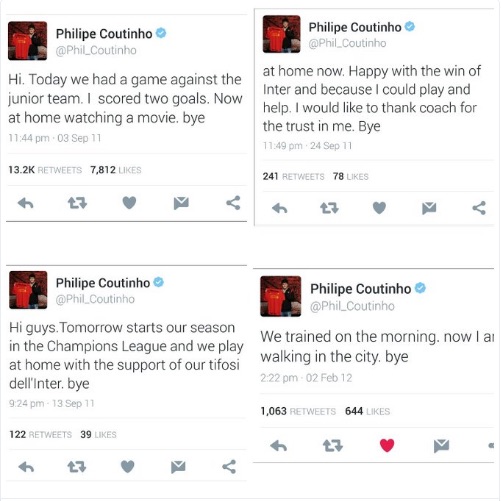 Coutinho Tweets