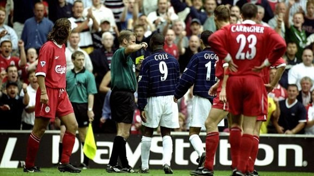 Andy Cole, Ryan Giggs, Jamie Carragher, Liverpool, Manchester United