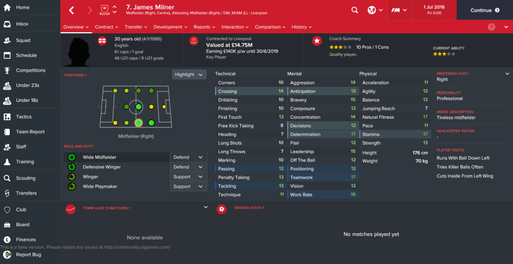 Liverpool on Football Manager 17: Every player's value & stats revealed ...