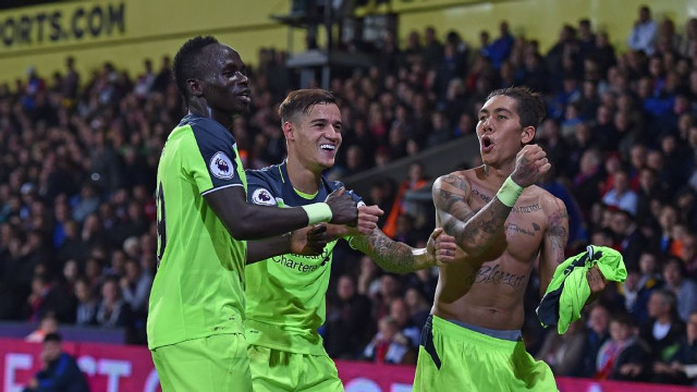 Sadio Mane, Philippe Coutinho, Roberto Firmino, Liverpool