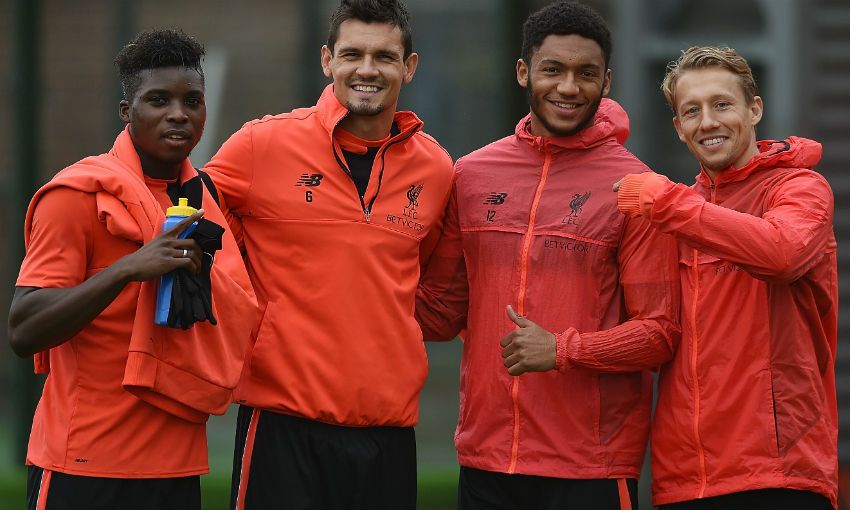 Sheyi Ojo, Dejan Lovren, Joe Gomez, Lucas Leiva