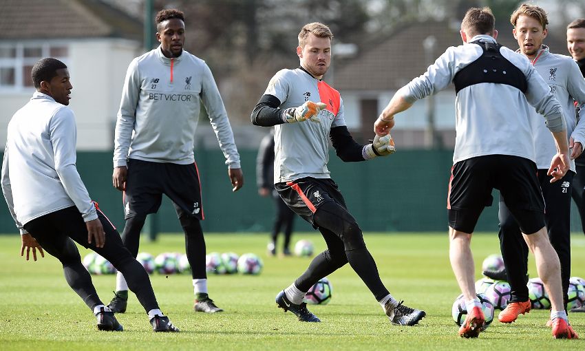 Liverpool, pre-Burnley training