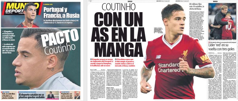 Philippe Coutinho, Mundo Deportivo