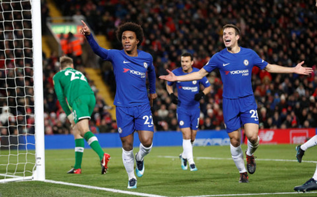 Willian, Chelsea, Liverpool