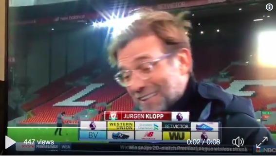 Klopp drops F-Bomb in excited post-match interview