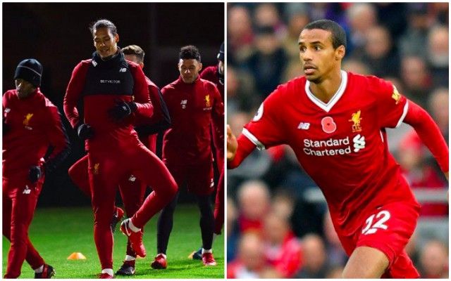 LFC centre-back 'Not Worried' Virgil van Dijk will take his place...