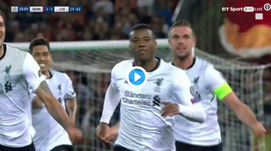 Watch Wijnaldum’s first ever away goal that sends LFC mental