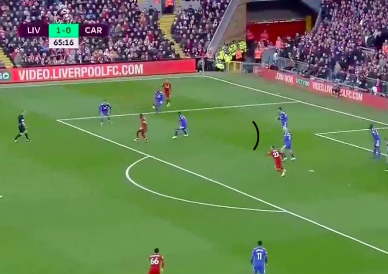 (Video) Sadio Mane thumps in left-footed rocket to put Liverpool 2-0 up