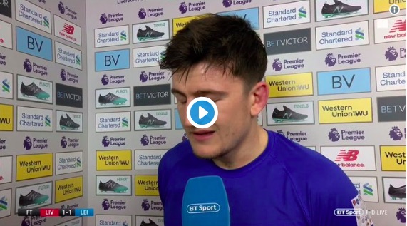 (Video) Harry Maguire looks ‘Guilty as Charged’ in post-match interview