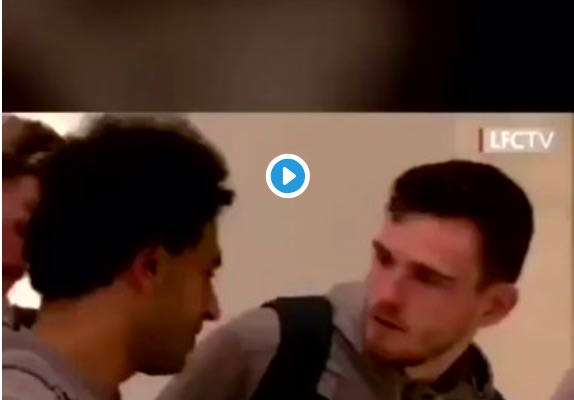 (Video) Hilariously understated moment when Robbo sees clean-shaven Salah