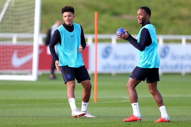 Sterling says Sancho reminds him of himself at Liverpool