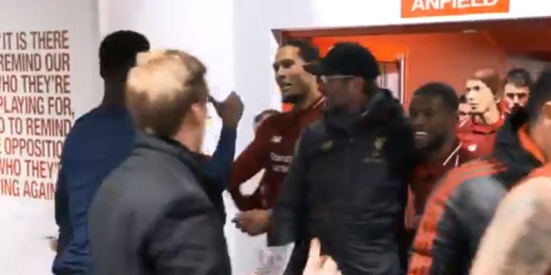 (Video) What van Dijk did after LFC’s win over Man United will have fans in stitches