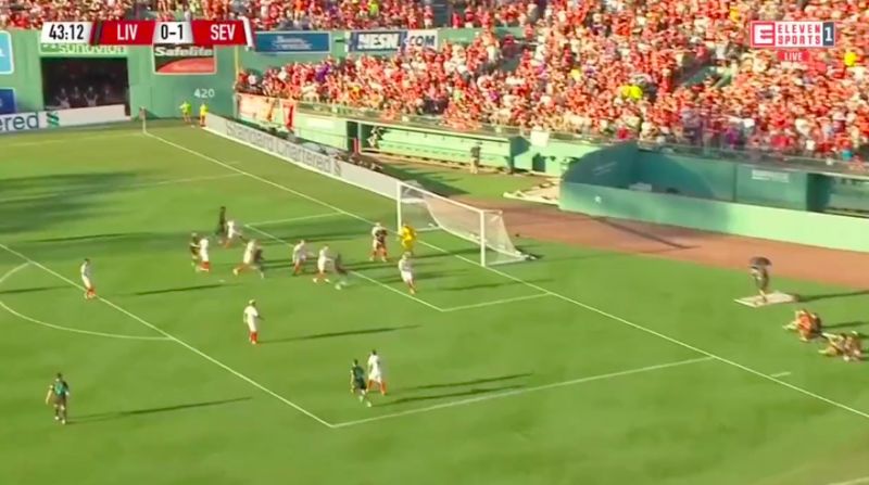 (Video) Origi slams in volley v Sevilla; Keeper has zero chance