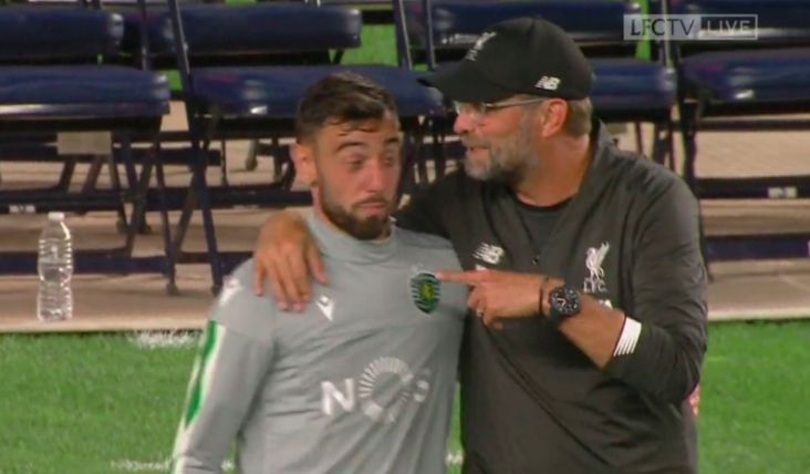 Klopp issues response about Manchester United when asked about Bruno Fernandes