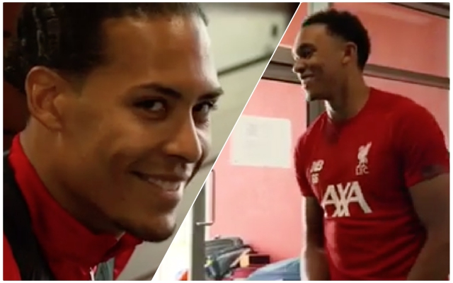 (Video) Van Dijk notes Trent’s muscle gain while they banter over who’s faster