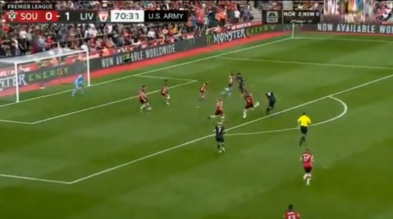 (Video) Firmino gives LFC two-goal cushion with brilliant drilled effort v. Southampton