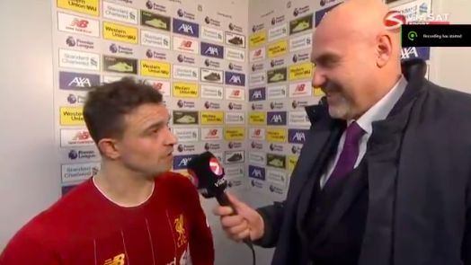 (Video) Shaqiri’s wholesome, honest interview after goal & brilliant performance is emotional
