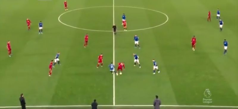 (Video) Shaqiri’s Zidane spin leaves Anfield laughing as three Everton players chase his tiny shadow