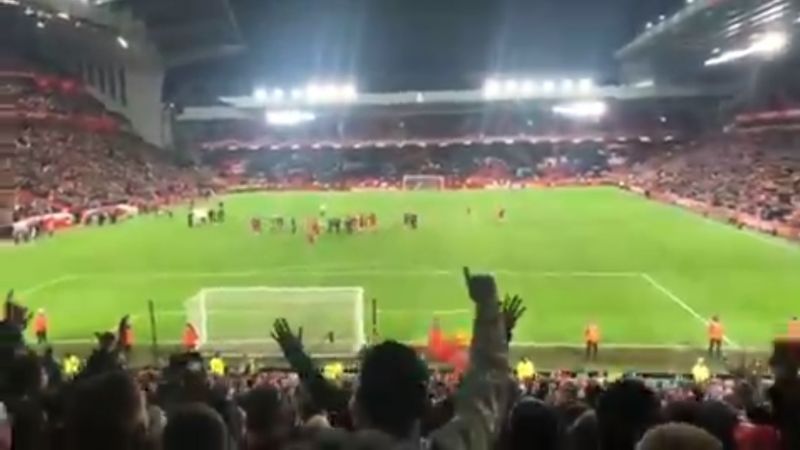 (Video) LFC rub salt in Everton’s wounds with brilliant chant after the kids beat Ancelotti’s first-team