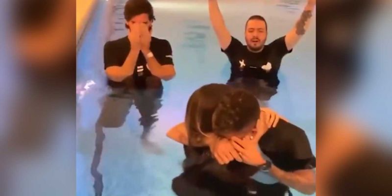 (Video) Alisson reduced to tears as he helps Firmino get baptised in emotional Instagram post