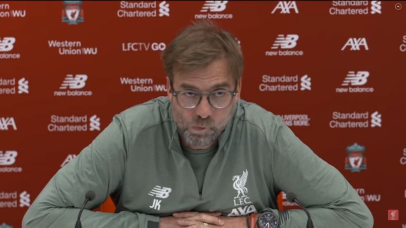 (Video) “I feel sorry for Shrewsbury” – Klopp responds to backlash over FA Cup replay team selection