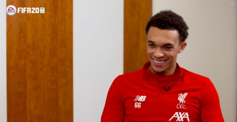 (Video) Trent’s reaction when asked if LFC will win the Premier League says everything