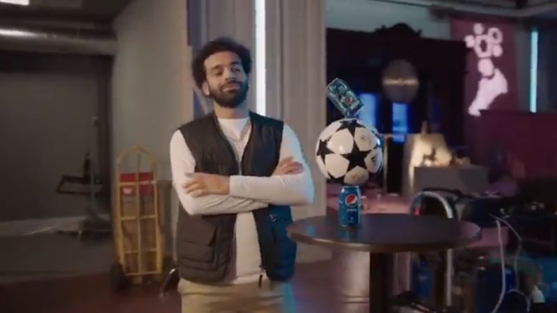 (Video) Mo Salah does the #PepsiCanBalance challenge