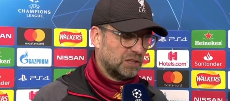 (Video) Crestfallen Klopp labels himself a “bad loser” after LFC were undeservedly beaten in the UCL