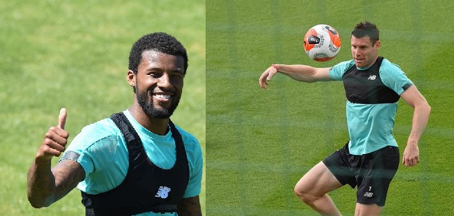 (Photos) LFC stars are buzzing to be back in training; Milner is already cracking dad jokes