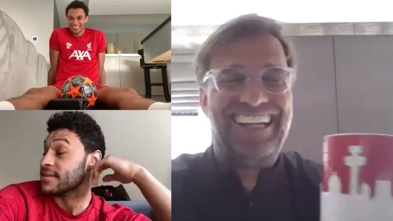 (Video) “Dave, mute them”: Klopp has enough of Ox & Trent talking about FIFA in Zoom call