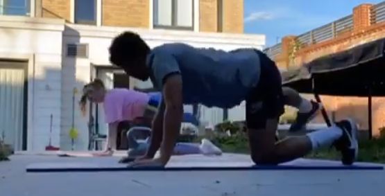 (Video) LFC’s Ox & Perrie Edwards share home workout routine