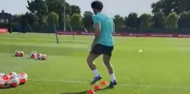 (Video) Mo Salah looks quick on his feet as he resumes LFC training at Melwood