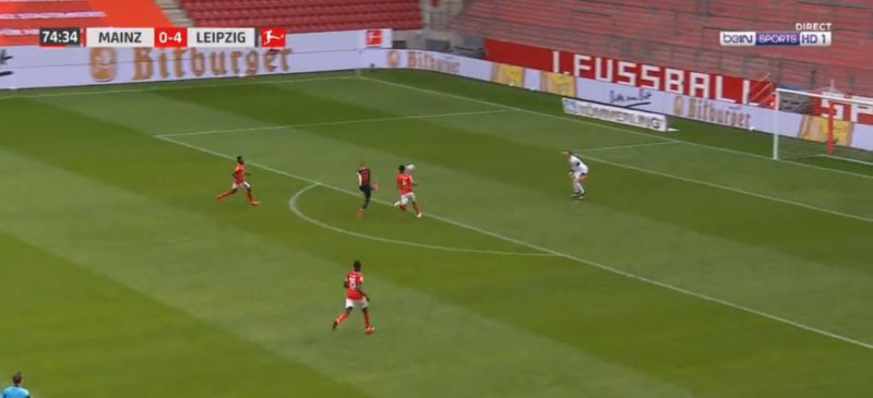 (Videos) Timo Werner scores hat-trick as RB Leipzig demolish Mainz