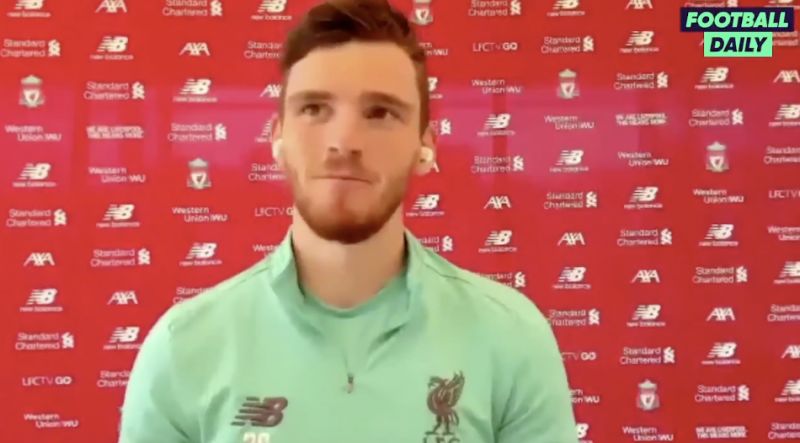 (Video) Robertson smiles when hearing what Mourinho said about him…