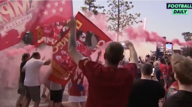 (Video) Liverpool have won the Premier League – and the fans are celebrating after 30 years
