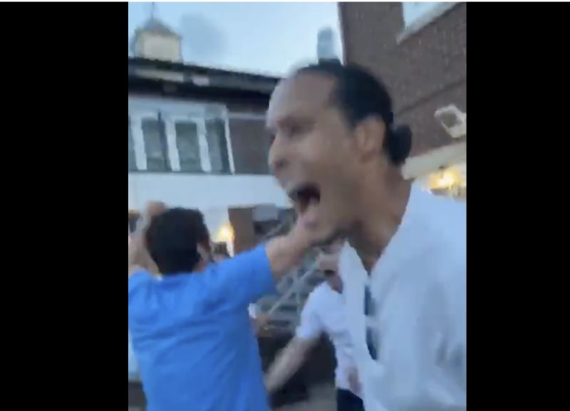 (Video) Liverpool players celebrate winning the Premier League in a back garden