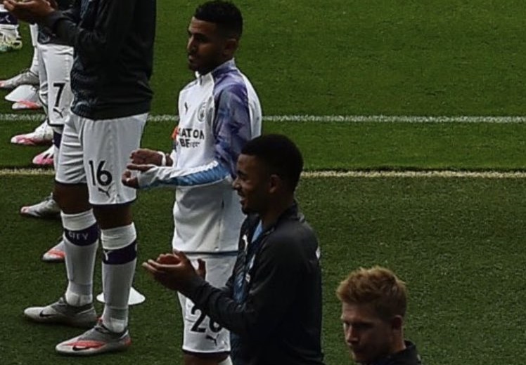 (Photos) One Man City player did the Guard of Honour right in unseen images