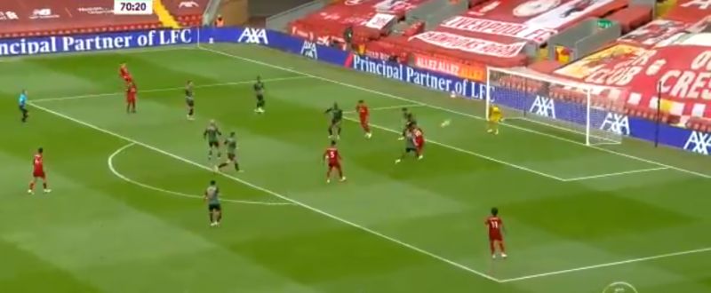 (Video) Mane blasts Liverpool ahead after intelligent Keita assist