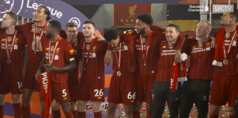 (Video) Overwhelmed Trent during YNWA after trophy lift is every Liverpool fan after 30 years of hurt