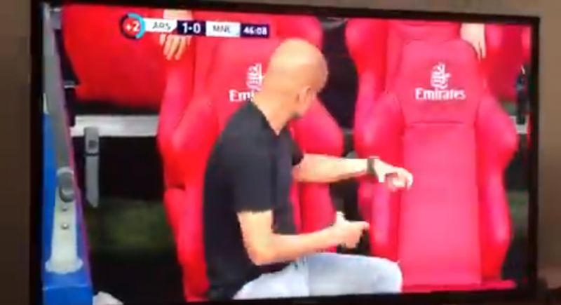 (Video) Some LFC fans laugh at weird Guardiola ‘glitch in the matrix’ in FA Cup exit
