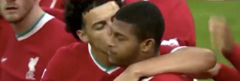 (Video) LFC players comforting Brewster after penalty miss says everything about Klopp’s squad
