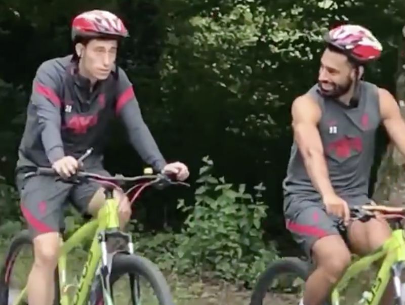 (Video) Mo Salah has a new best mate in Tsimikas since Dejan Lovren exit